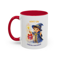 Mug Voici un Cadeau Enchanté – Tasse Magicien Enfant Cadeau Magique Idée Cadeau Original