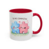 Mug Tu me Complètes – Tasse Amour Couple Puzzle Idée Cadeau Romantique Saint Valentin Anniversaire