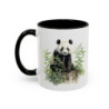 Mug Panda Mignon – Tasse Panda Bambou Illustration Artistique Idée Cadeau Amoureux des Pandas Noir Bleu Rouge 325ml