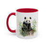 Mug Panda Mignon – Tasse Panda Bambou Illustration Artistique Idée Cadeau Amoureux des Pandas Noir Bleu Rouge 325ml
