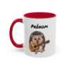 Mug Hérisson Guitariste Personnalisable – Tasse Hérisson Musique Mignonne Idée Cadeau Musicien