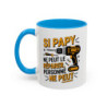 Mug Papy Bricoleur – Tasse Humour Grand-Père Idée Cadeau Bricolage Noir Bleu Rouge 325ml