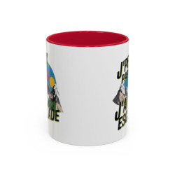 Mug Escalade Humour – Tasse J’Peux Pas J’Ai Escalade Cadeau Grimpeur Alpinisme Noir Bleu Rouge 325ml