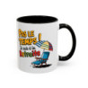 Mug Retraite Humour – Tasse Pas Le Temps Je Suis à la Retraite Cadeau Départ Retraite Homme Femme Noir Bleu Rouge 325ml
