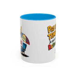 Mug Retraite Humour – Tasse Pas Le Temps Je Suis à la Retraite Cadeau Départ Retraite Homme Femme Noir Bleu Rouge 325ml
