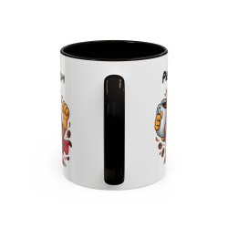 Mug Café Super Héros Personnalisable – Tasse Humour Café Énergie Cadeau Original Noir Bleu Rouge 325ml