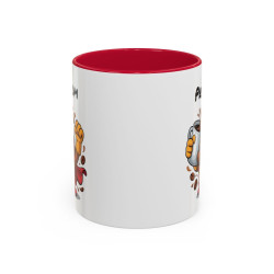 Mug Café Super Héros Personnalisable – Tasse Humour Café Énergie Cadeau Original Noir Bleu Rouge 325ml