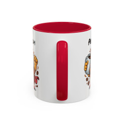 Mug Café Super Héros Personnalisable – Tasse Humour Café Énergie Cadeau Original Noir Bleu Rouge 325ml