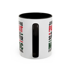 Mug Supporter du Maroc – Tasse Humour Fan Maroc Cadeau Supporter Football Maroc Noir Bleu Rouge 325ml