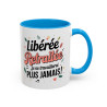 Mug Libérée Retraitée – Tasse Retraite Humour Cadeau Femme Retraitée Collègue Idée Cadeau Départ