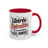 Mug Libérée Retraitée – Tasse Retraite Humour Cadeau Femme Retraitée Collègue Idée Cadeau Départ
