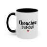 Mug Chouchou d’Amour – Tasse Amour Cadeau Couple Homme Femme Idée Cadeau Romantique Noir Bleu Rouge 325ml