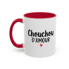 Mug Chouchou d’Amour – Tasse Amour Cadeau Couple Homme Femme Idée Cadeau Romantique Noir Bleu Rouge 325ml