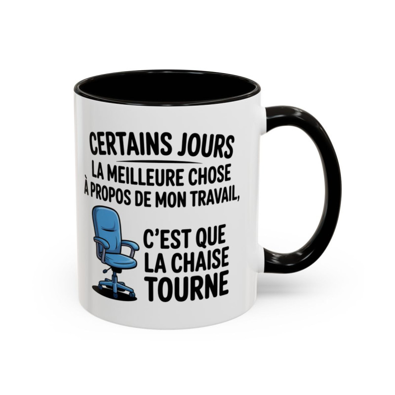 Mug Humour Bureau  À Propos De Mon Travail Tasse Drôle Travail Collègue Cadeau