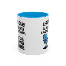 Mug Humour Bureau  À Propos De Mon Travail Tasse Drôle Travail Collègue Cadeau