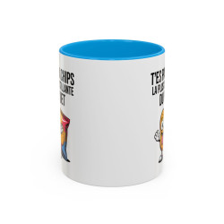 Mug Humour Chips Snack Drôle – Tasse Cadeau Gourmand Apéro Fun Noir Bleu Rouge