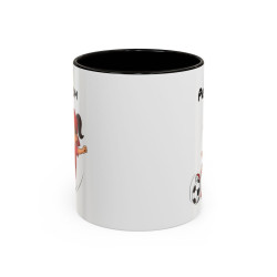 Mug Football Personnalisable Fille – Tasse Joueur Soccer Cadeau Enfant Noir Bleu Rouge