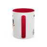 Mug Football Personnalisable Fille – Tasse Joueur Soccer Cadeau Enfant Noir Bleu Rouge