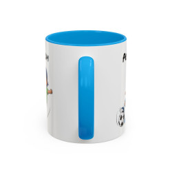 Mug Football Personnalisable Garçon – Tasse Joueur Soccer Cadeau Enfant Noir Bleu Rouge