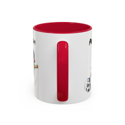 Mug Football Personnalisable Garçon – Tasse Joueur Soccer Cadeau Enfant Noir Bleu Rouge