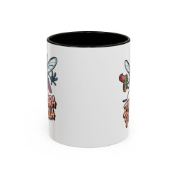 Mug Humour Moustique Zanzara Pistola – Tasse Drôle Insecte Fun Noir Bleu Rouge