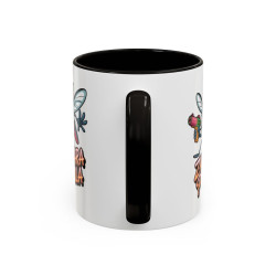 Mug Humour Moustique Zanzara Pistola – Tasse Drôle Insecte Fun Noir Bleu Rouge