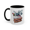 Mug Humour Moustique Zanzara Pistola – Tasse Drôle Insecte Fun Noir Bleu Rouge