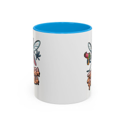 Mug Humour Moustique Zanzara Pistola – Tasse Drôle Insecte Fun Noir Bleu Rouge