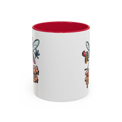Mug Humour Moustique Zanzara Pistola – Tasse Drôle Insecte Fun Noir Bleu Rouge