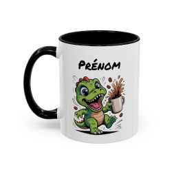 Mug Dinosaure Café Personnalisable – Tasse Humoristique Noir  Idée Cadeau Originale