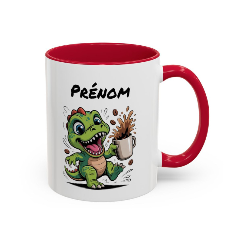 Mug Dinosaure Café Personnalisable – Tasse Humoristique Noir  Idée Cadeau Originale
