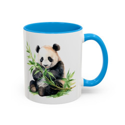 Tasse Panda Bambou – Mug Animal Nature – Cadeau Amoureux des Pandas – Céramique 325ml