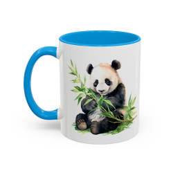 Tasse Panda Bambou – Mug Animal Nature – Cadeau Amoureux des Pandas – Céramique 325ml