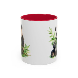 Tasse Panda Bambou – Mug Animal Nature – Cadeau Amoureux des Pandas – Céramique 325ml