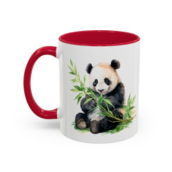Tasse Panda Bambou – Mug Animal Nature – Cadeau Amoureux des Pandas – Céramique 325ml