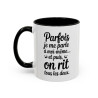 Tasse Parfois Je Me Suis Énervée Et Puis J’ai Bu Tous Les Deux – Mug Humour Citation – Céramique 325ml