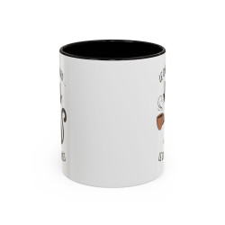 Tasse Le Café D’Abord Le Chaos Après – Mug Chat Humour – Cadeau Amoureux des Chats – Céramique 325ml