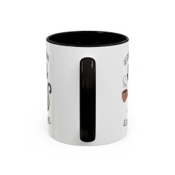 Tasse Le Café D’Abord Le Chaos Après – Mug Chat Humour – Cadeau Amoureux des Chats – Céramique 325ml