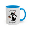 Tasse Le Café D’Abord Le Chaos Après – Mug Chat Humour – Cadeau Amoureux des Chats – Céramique 325ml