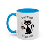 Tasse Le Café D’Abord Le Chaos Après – Mug Chat Humour – Cadeau Amoureux des Chats – Céramique 325ml