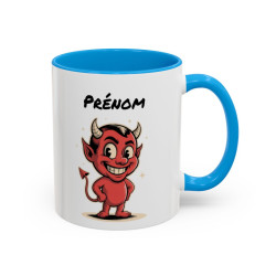 Tasse Petit Diable Personnalisable – Mug Diablotin Humour – Cadeau Drôle Original – Céramique 325ml