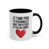 Tasse Humour Amour – Mug Message Drôle Couple – Cadeau Saint Valentin Original – Céramique 325ml
