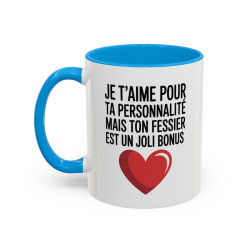 Tasse Humour Amour – Mug Message Drôle Couple – Cadeau Saint Valentin Original – Céramique 325ml