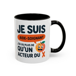 Tasse Aide-Soignant Humour – Mug Métier Médical Drôle – Cadeau Collègue Hôpital – Céramique 325ml