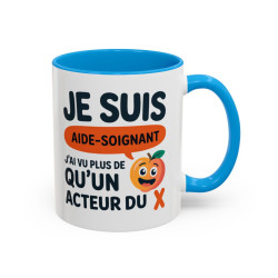 Tasse Aide-Soignant Humour – Mug Métier Médical Drôle – Cadeau Collègue Hôpital – Céramique 325ml