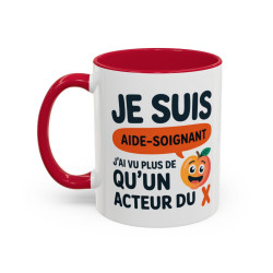Tasse Aide-Soignant Humour – Mug Métier Médical Drôle – Cadeau Collègue Hôpital – Céramique 325ml