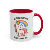 Tasse Licorne Humoristique – Mug « Je suis parfaite » – Cadeau Fille Original – Céramique 325ml