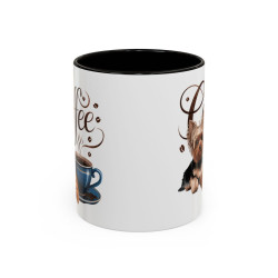 Tasse Chien Yorkshire Café – Mug Amoureux des Chiens – Cadeau Original – Céramique 325ml