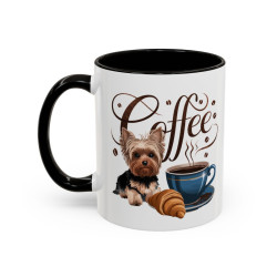 Tasse Chien Yorkshire Café – Mug Amoureux des Chiens – Cadeau Original – Céramique 325ml