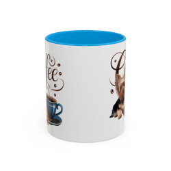Tasse Chien Yorkshire Café – Mug Amoureux des Chiens – Cadeau Original – Céramique 325ml